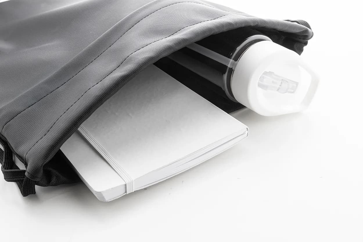 RPET drawstring bag - Pudrow - schwarz (-10)