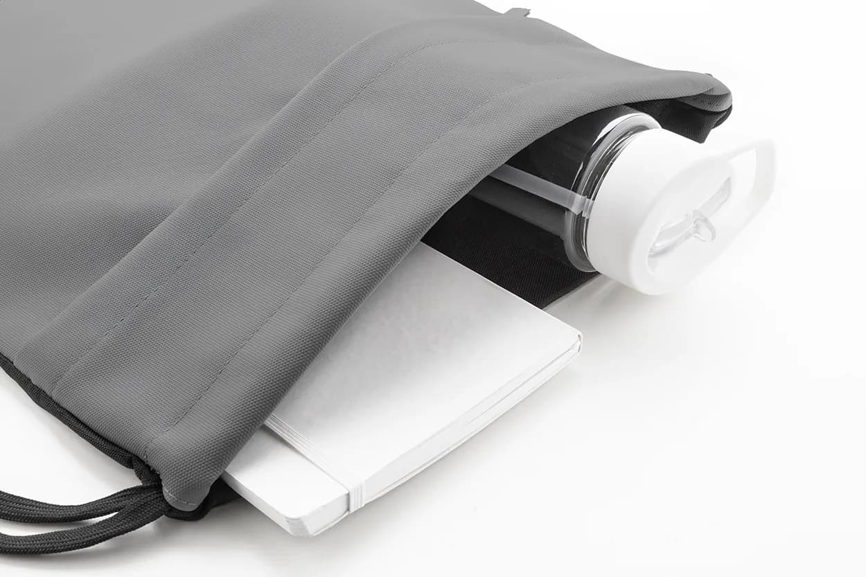 RPET drawstring bag - Pudrow - grau (-77)