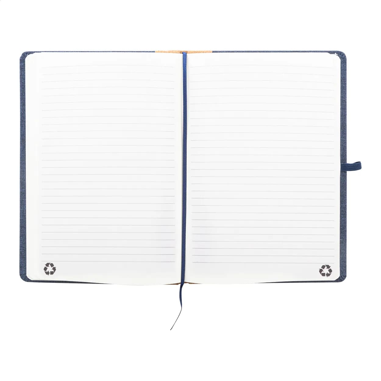 Notizbuch aus RPET - Coppet - dunkelblau (-06A)
