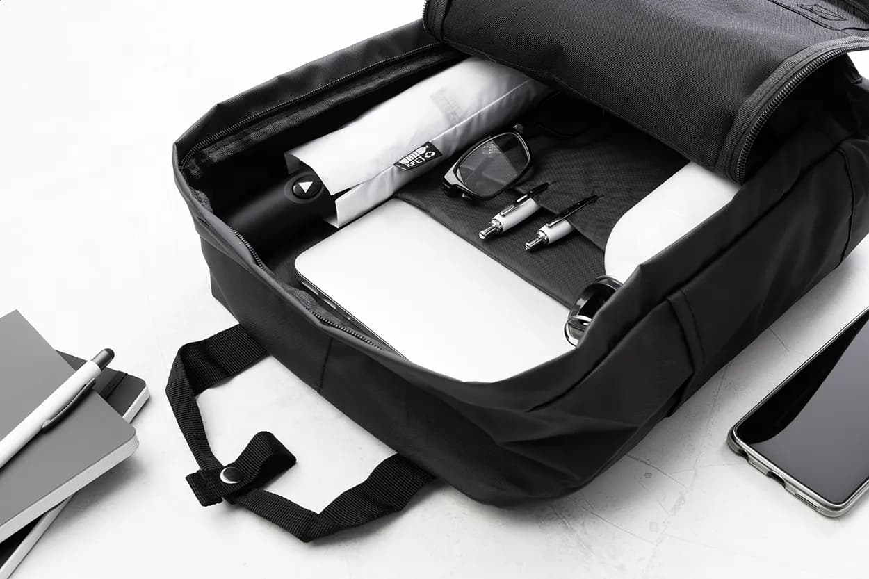 RPET-Rucksack - Huntington - schwarz (-10)