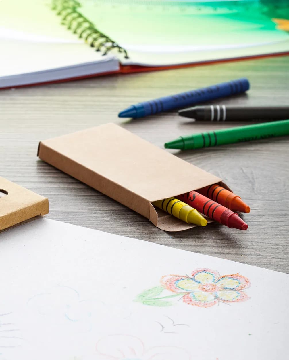 Wachsmalstift-Set (6-tlg.) - Liddy - schwarz