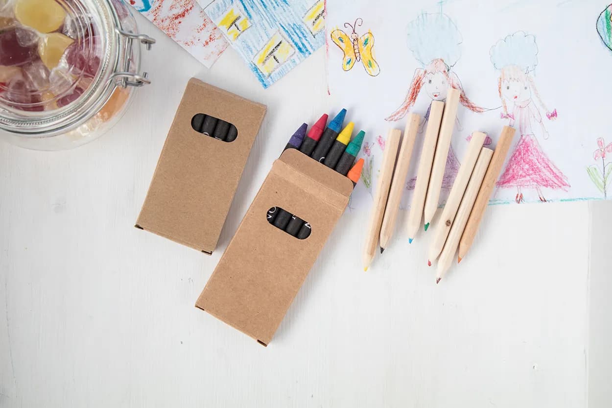 Wachsmalstift-Set (6-tlg.) - Liddy - schwarz