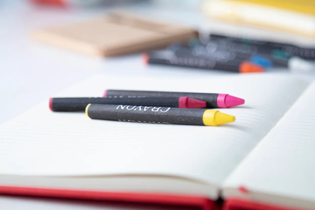 Wachsmalstift-Set (12-tlg) - Lola - schwarz