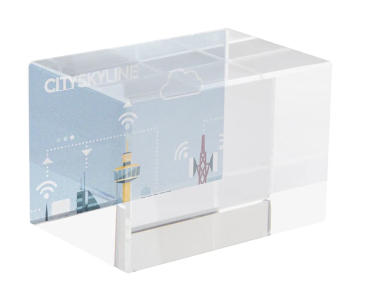 Glas-Quader - Macon - transparent