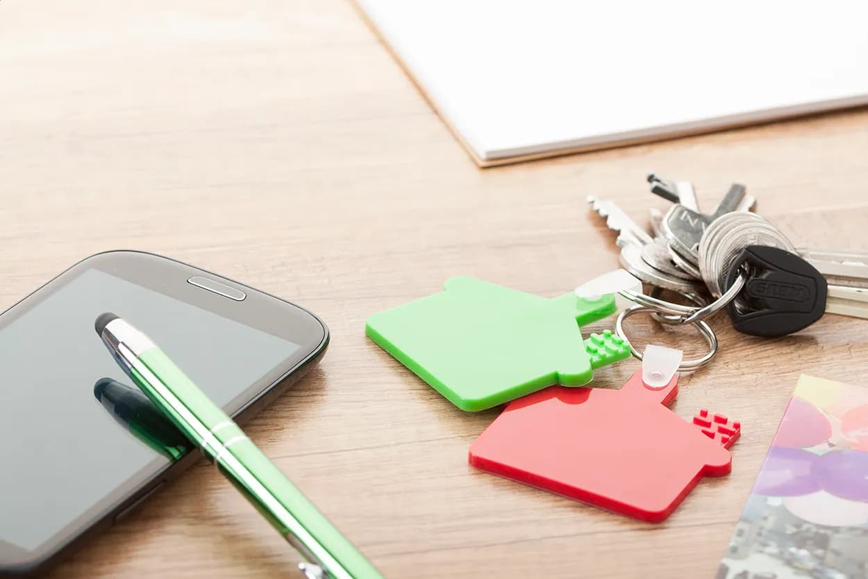 Schlüsselanhänger - Cottage - grün (-07)