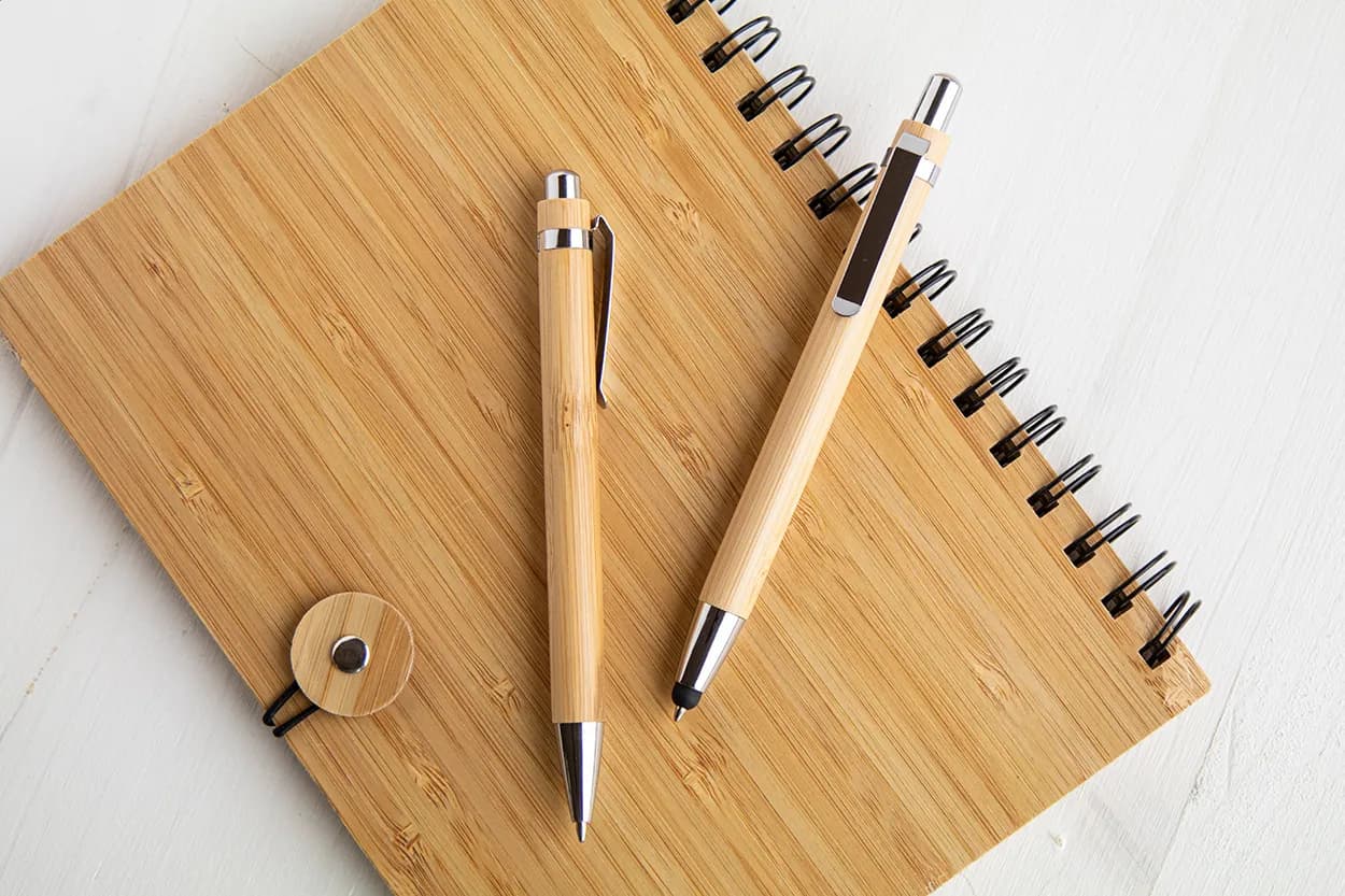 Kugelschreiber aus Bambusmaterial - Bashania - natur