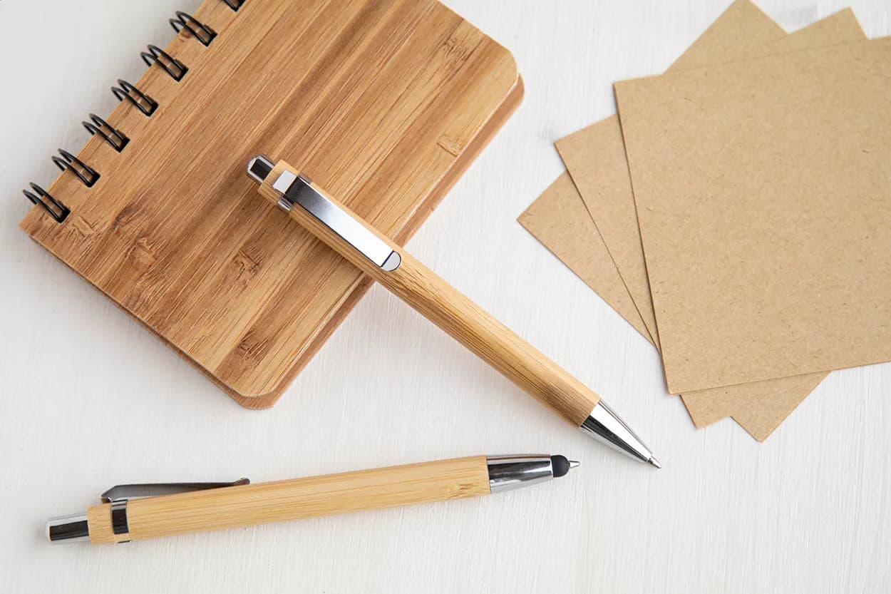 Kugelschreiber aus Bambusmaterial - Bashania - natur