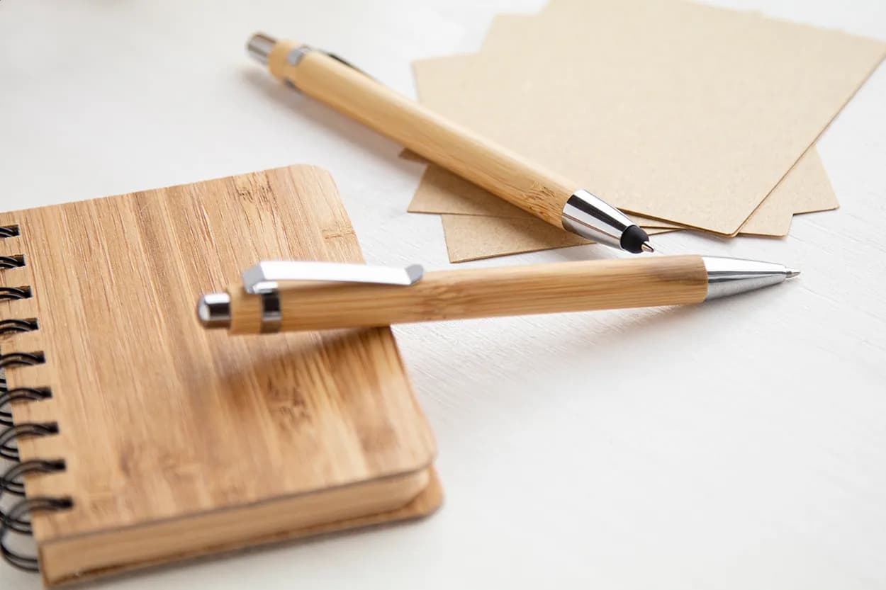 Kugelschreiber aus Bambusmaterial - Bashania - natur