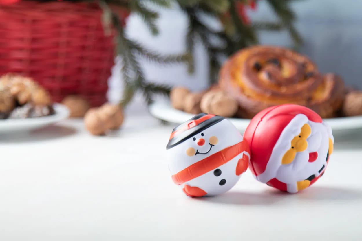 Antistressball - Santa Claus - rot