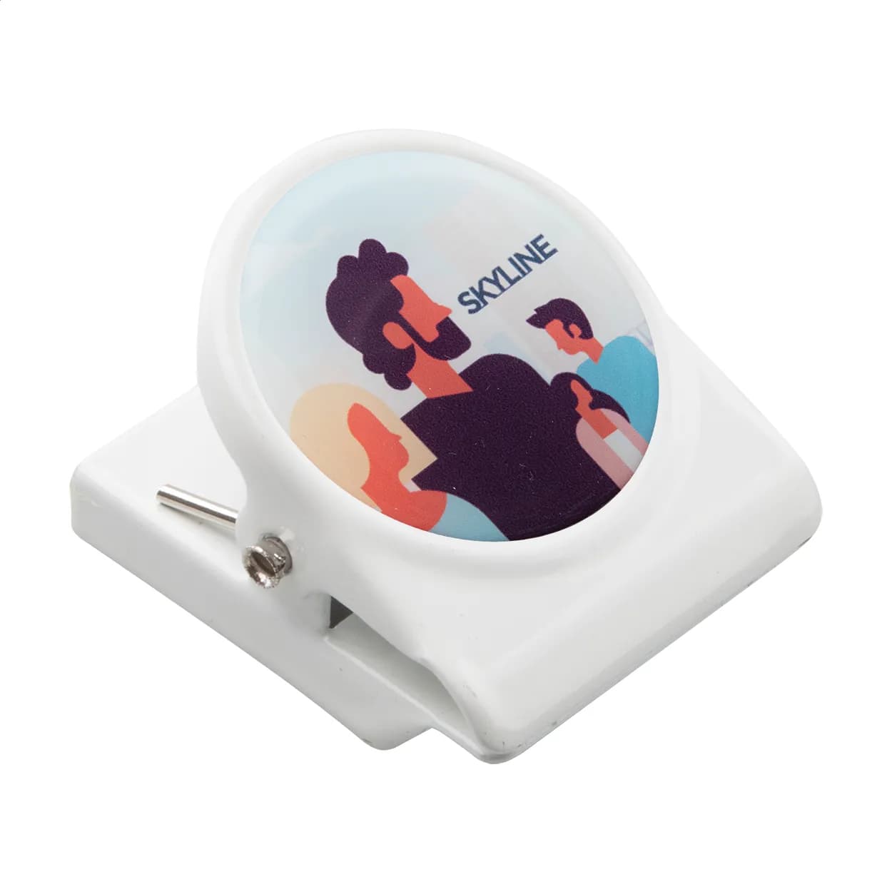 Kühlschrankmagnet und Clip - MagNote - weiß (-01)