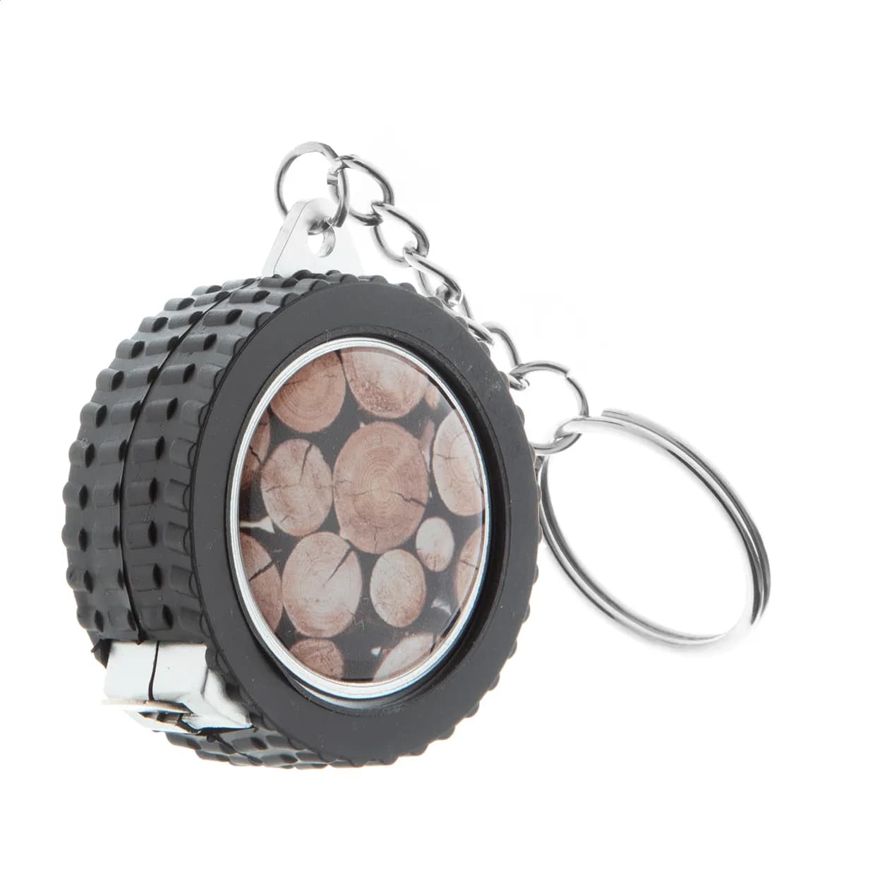 Schlüsselanhänger mit Maßband - Wheel - schwarz