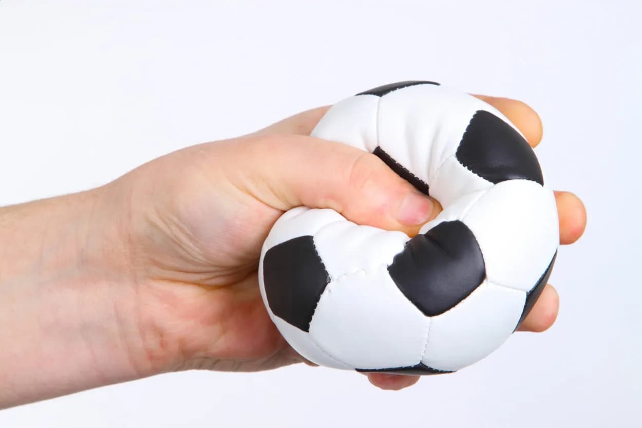 Antistress-Ball - Kick - schwarz