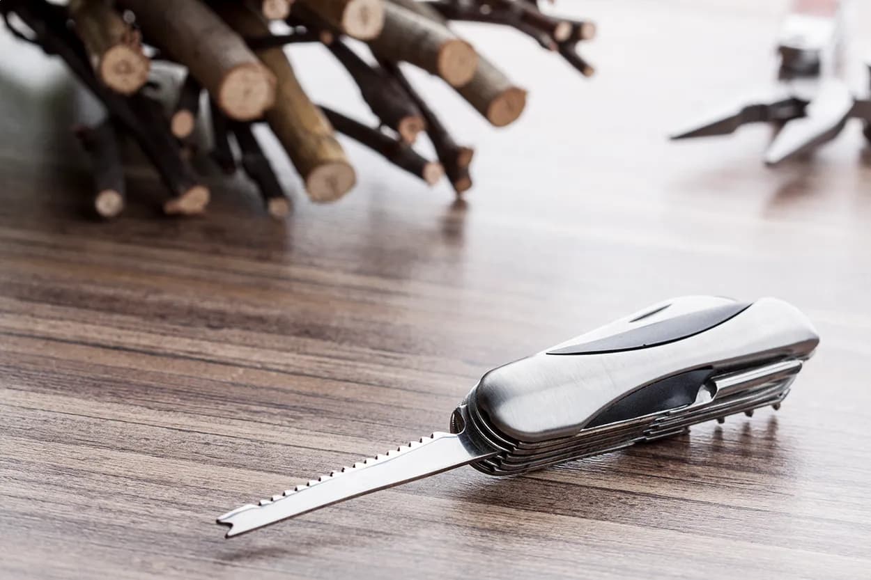 Taschenmesser - Wyoming - silber