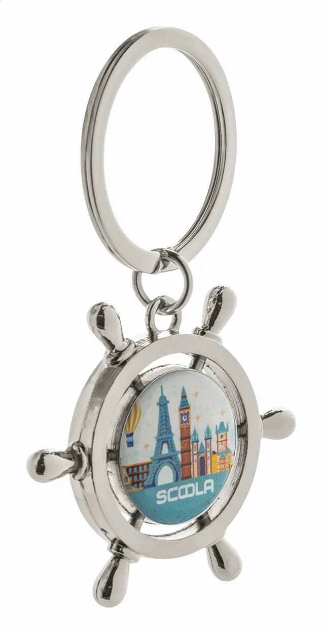 Schlüsselanhänger - Vertigo - silber