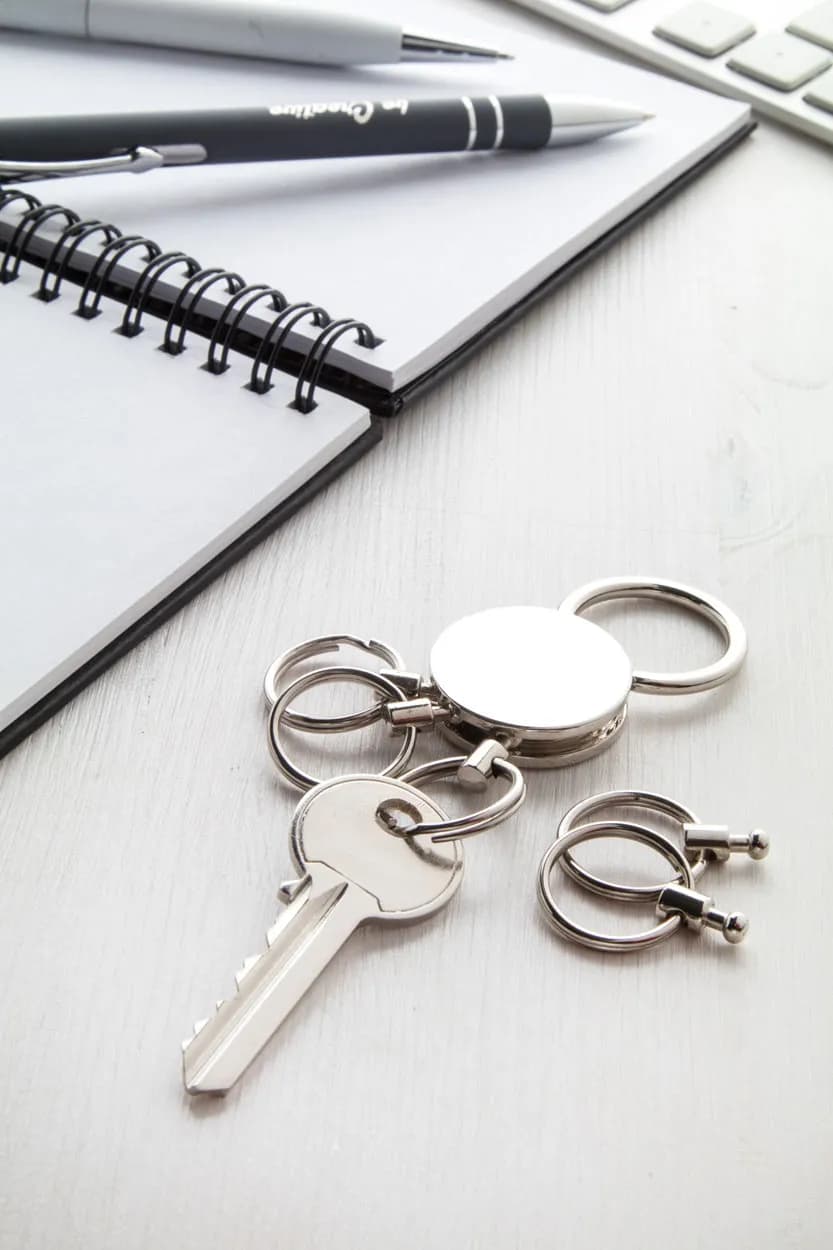 Schlüsselanhänger - Cinco - silber