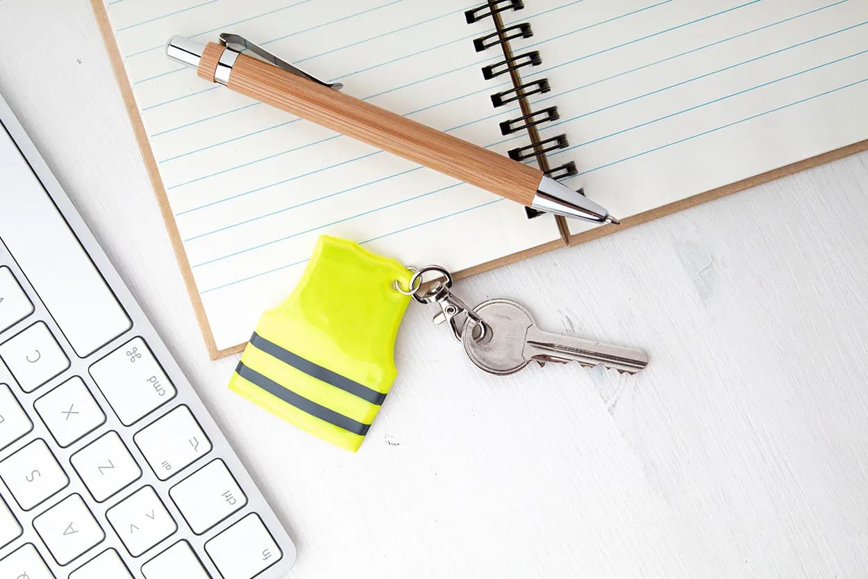 Reflektor-Anhänger - Pit Lane - gelb