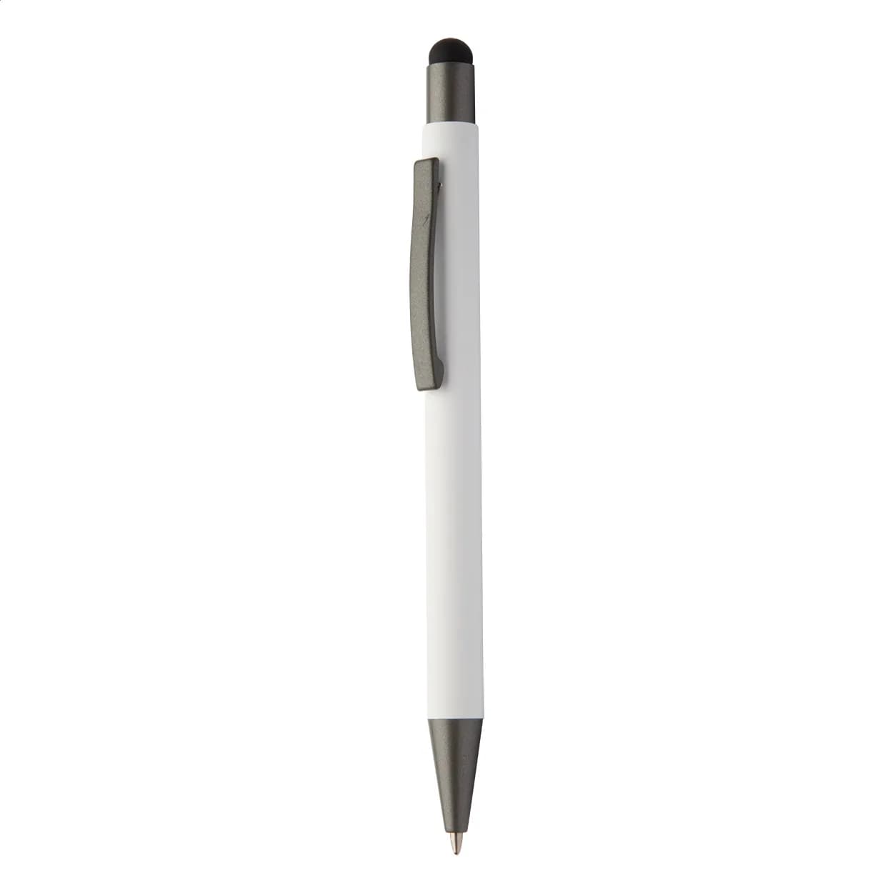 Touchpen mit Kugelschreiber - Hevea - weiß (-01)