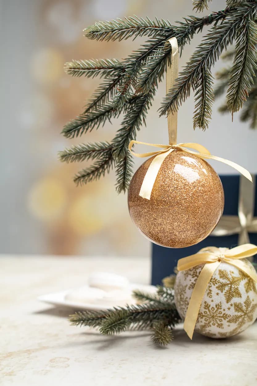 Weihnachtsbaum-Kugel - Nordskot - gold (-98)