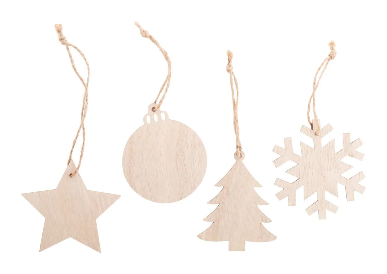 Weihnachtsbaum-Anhänger, Stern - Rosvik - natur (-D)