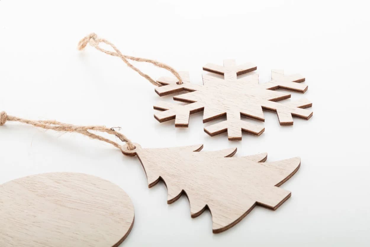 Weihnachtsbaum-Anhänger, Stern - Rosvik - natur (-D)