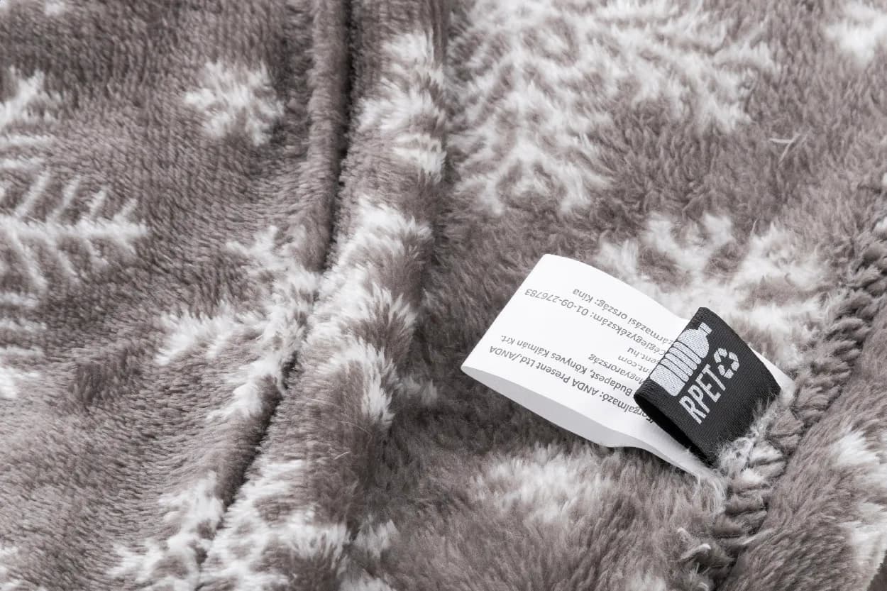 RPET Weihnachtsdecke - Knivsta - grau (-77)