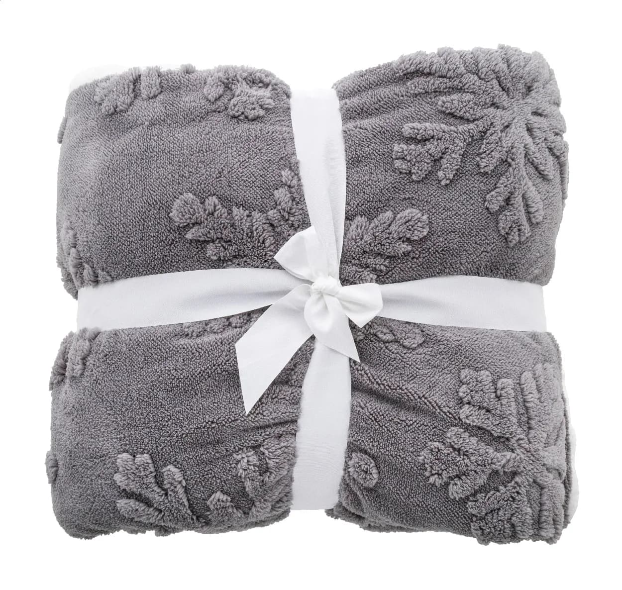 Weihnachtsdecke, RPET - Valsatra - grau (-77)