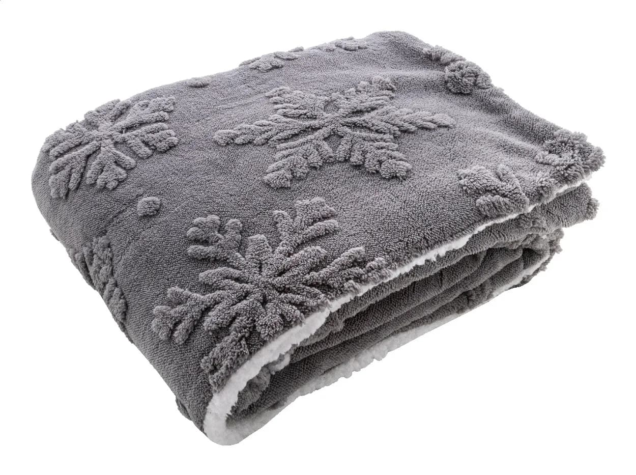 Weihnachtsdecke, RPET - Valsatra - grau (-77)