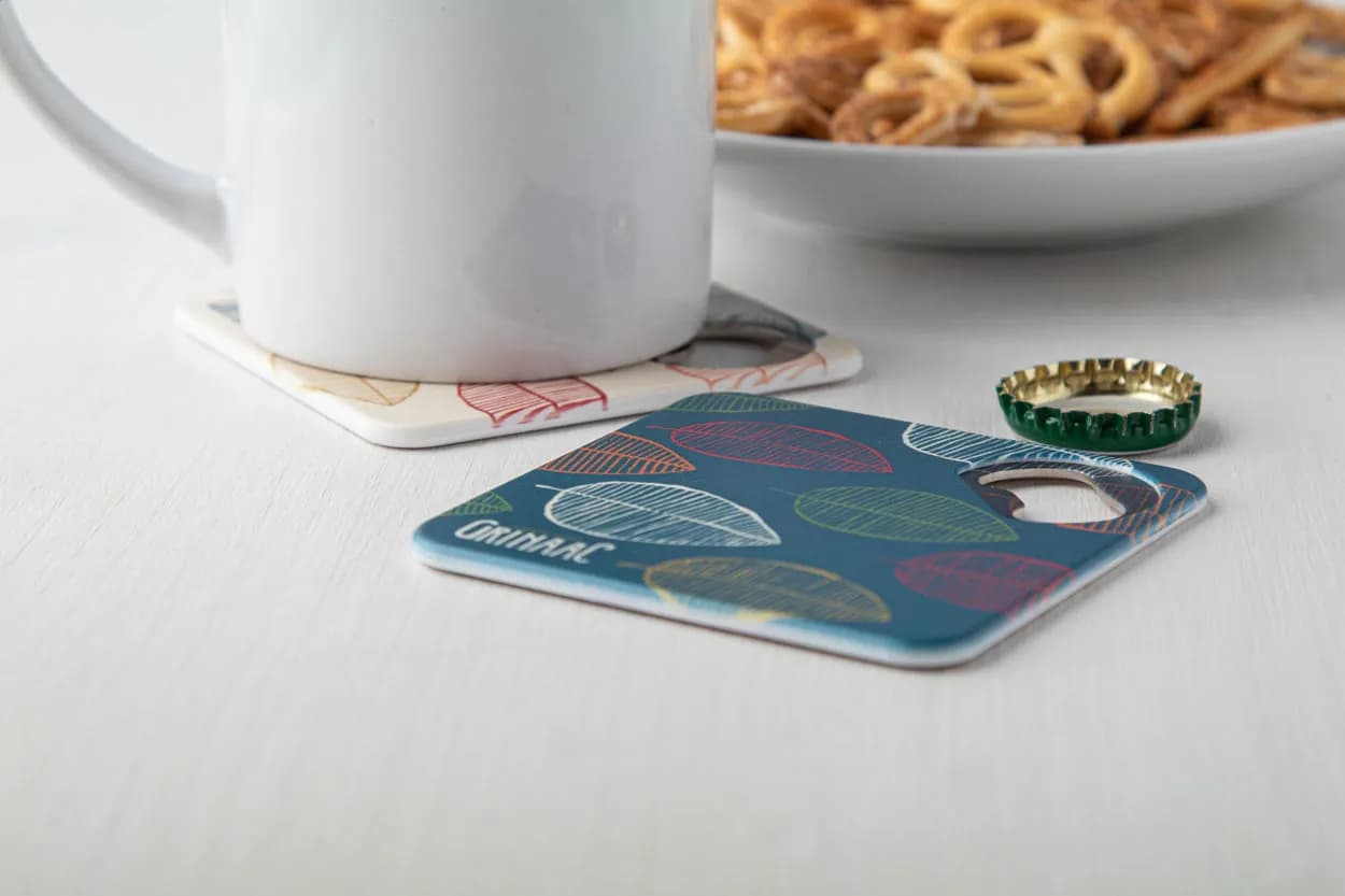 Untersetzer - Hopfanatic - weiß (-01)