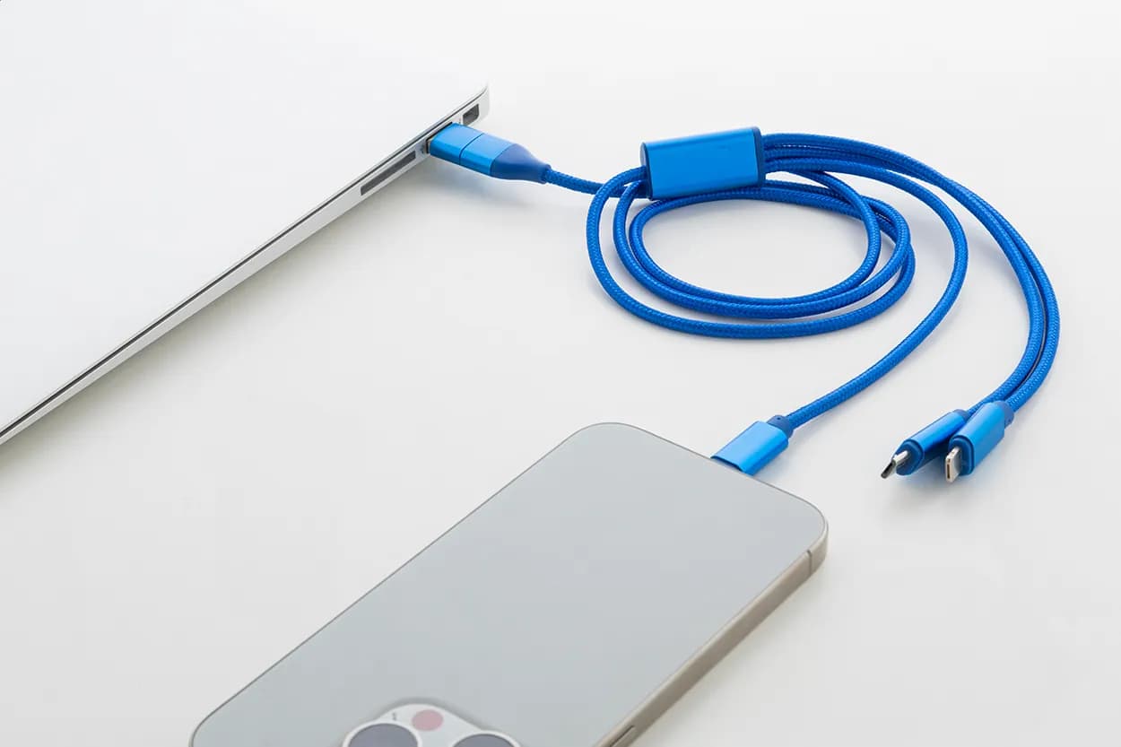 USB-Ladekabel - Ralong - blau (-06)