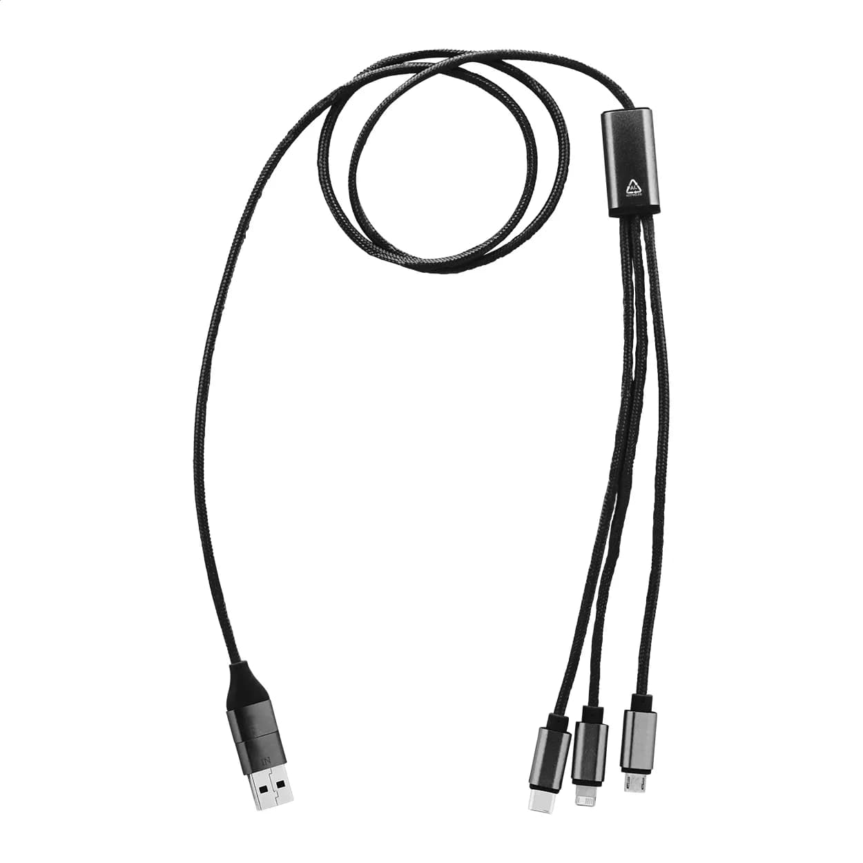 USB-Ladekabel - Ralong - schwarz (-10)