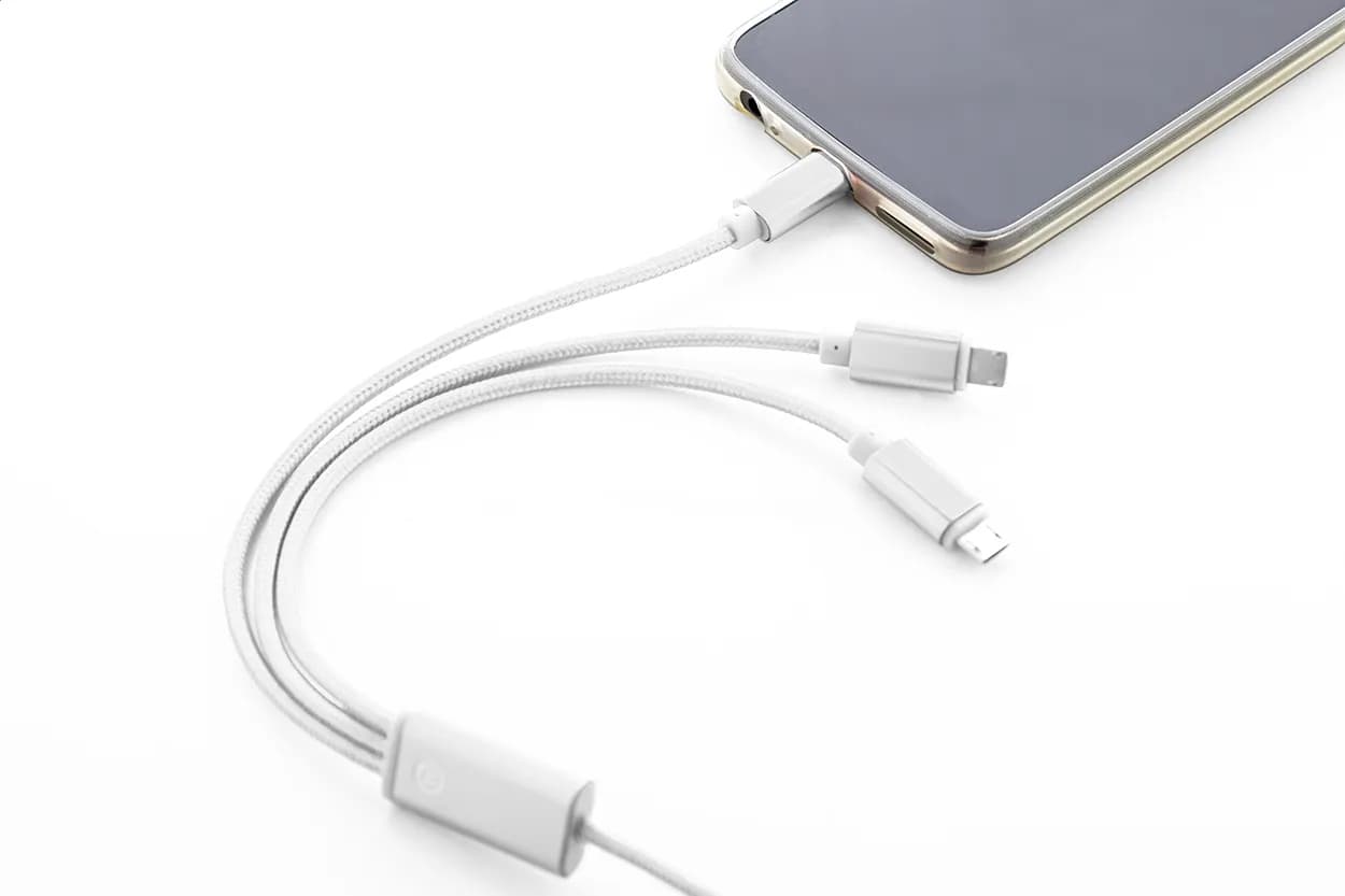 USB-Ladekabel - Ralong - silber (-21)