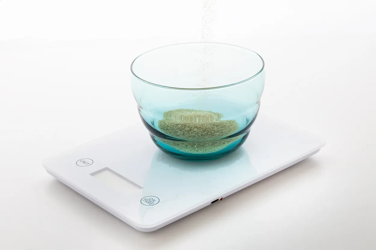 wiederaufladbare Küchenwaage - Dosage - weiß