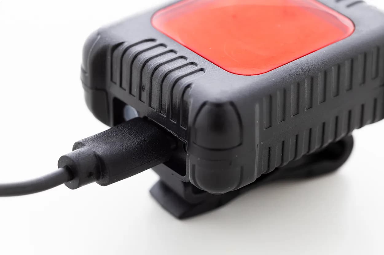 wiederaufladbares Fahrradlichtset - Cobik - schwarz (-10)