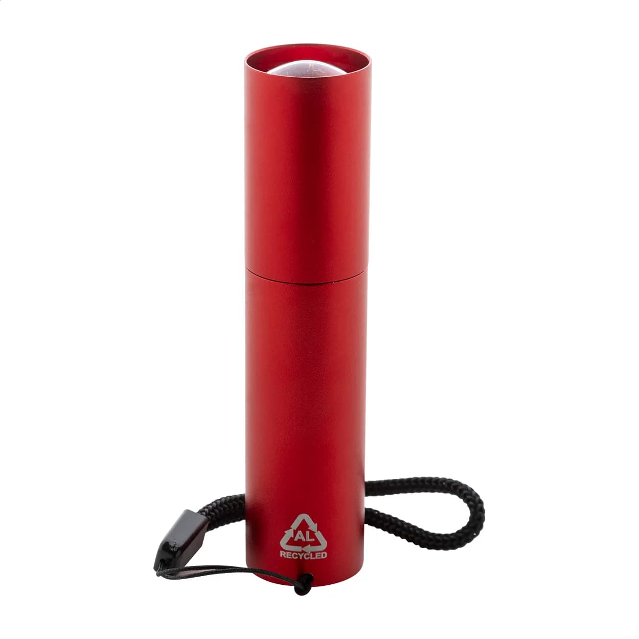 wiederaufladbare Taschenlampe aus recyceltem Aluminium - Chargelight Tone - rot (-05)