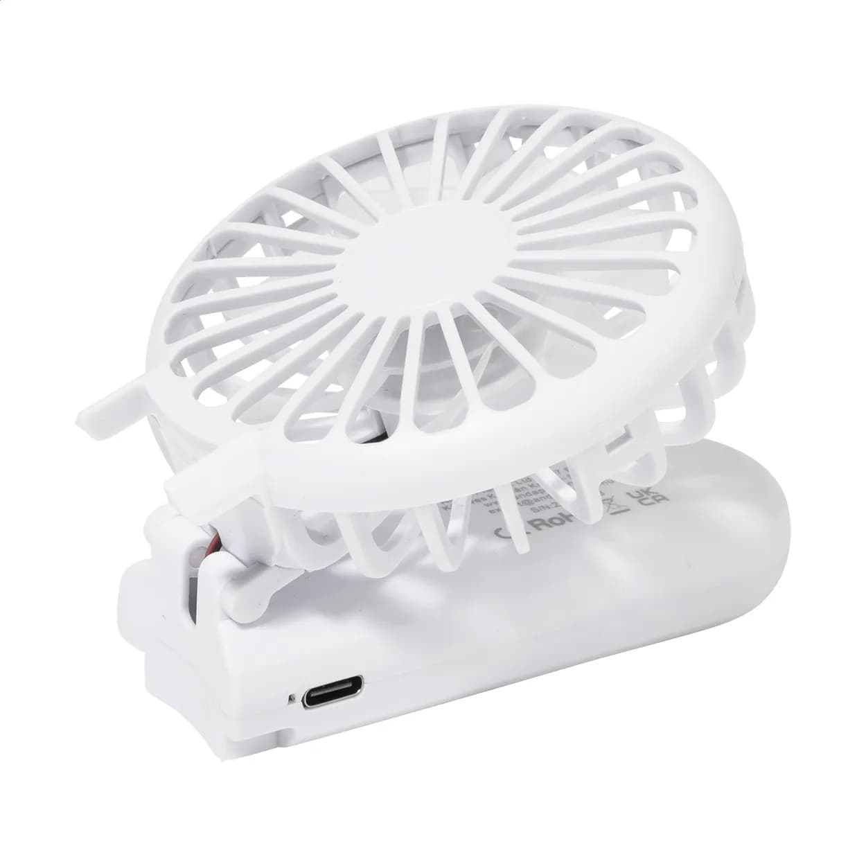 RABS Wiederaufladbarer Handventilator - Chilly - weiß (-01)