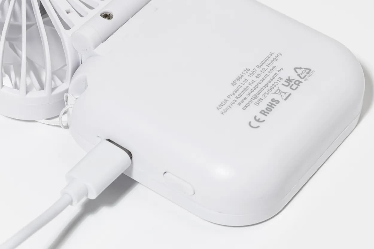 RABS Wiederaufladbarer Handventilator - Aerofold - weiß (-01)