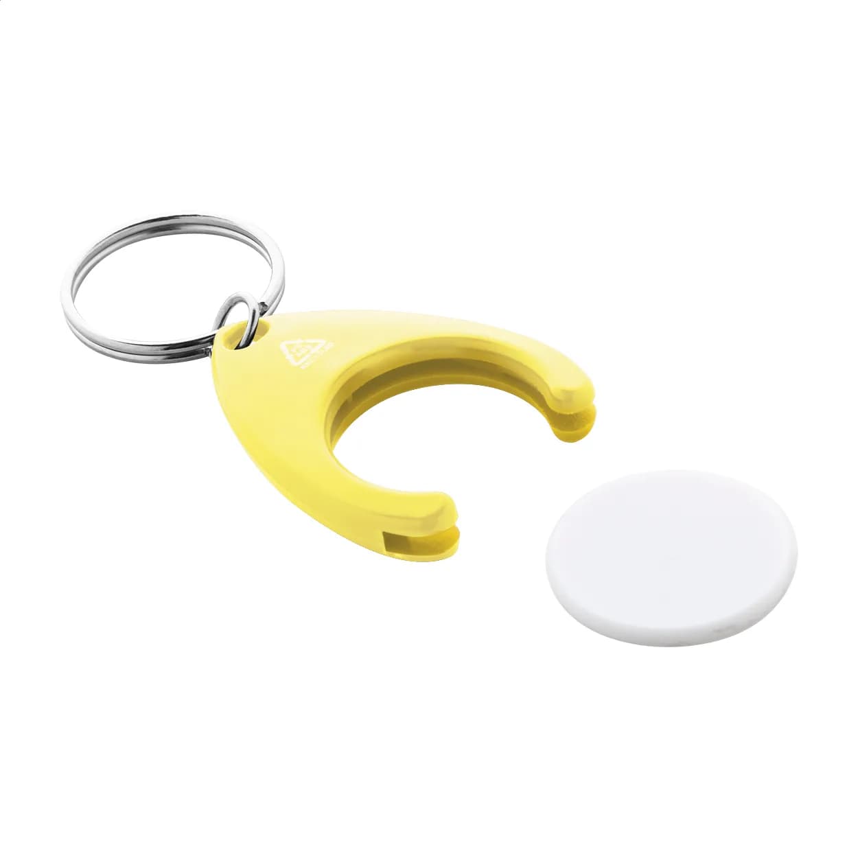 RABS-Schlüsselanhänger mit Einkaufswagenchip - Neppy - gelb (-02)