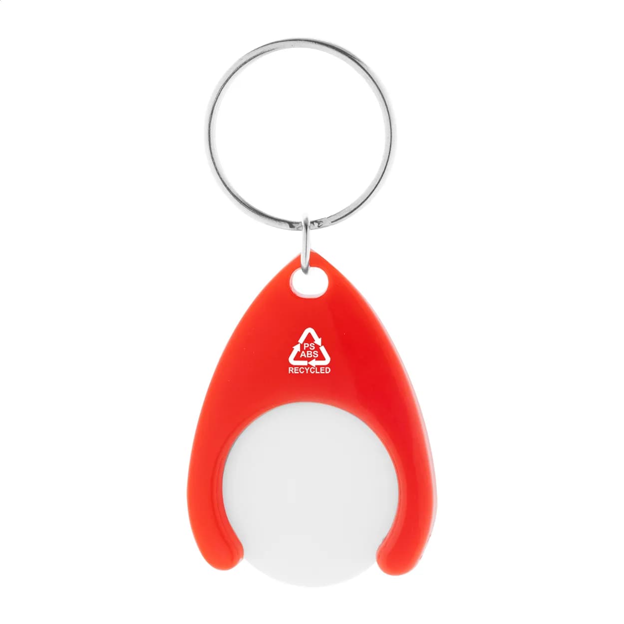 RABS-Schlüsselanhänger mit Einkaufswagenchip - Neppy - rot (-05)