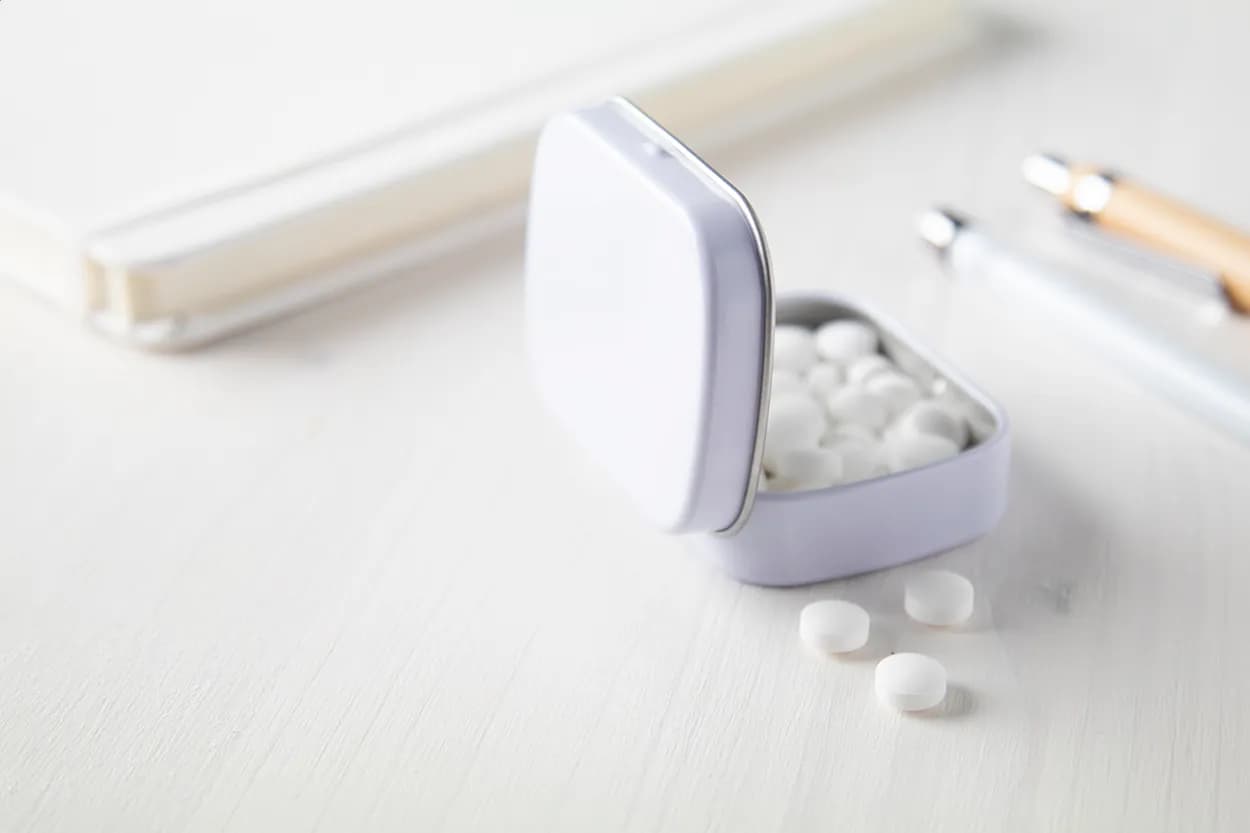 Minzdose - Flickies - weiß (-01)