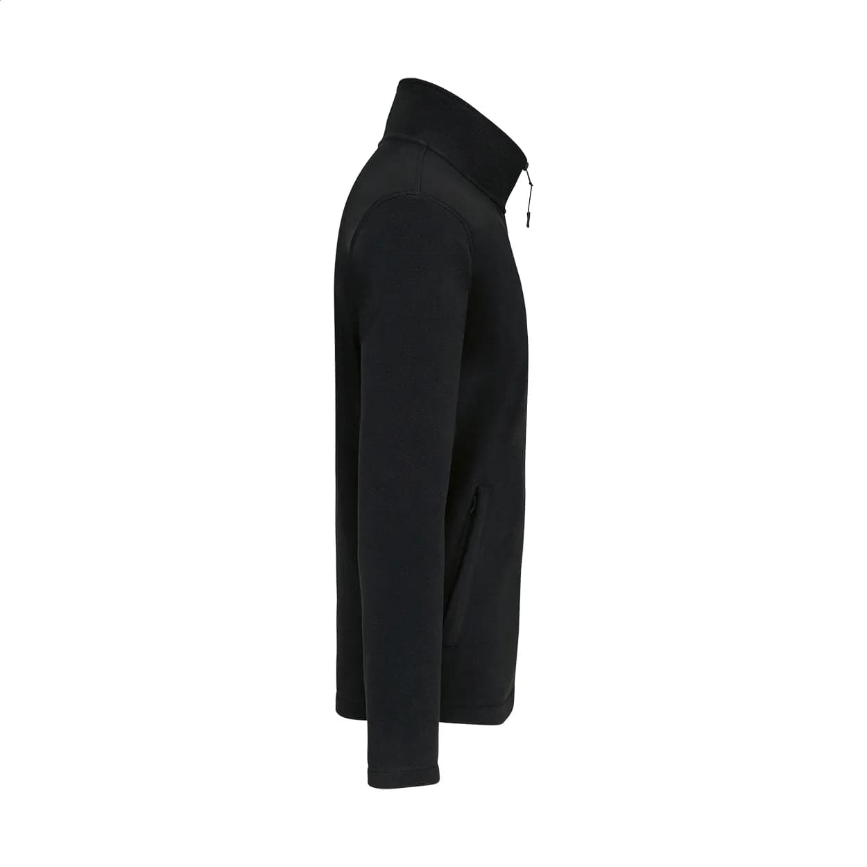 Fleecejacke mit durchgehendem Reißverschluss - KA9102 - schwarz (-10)