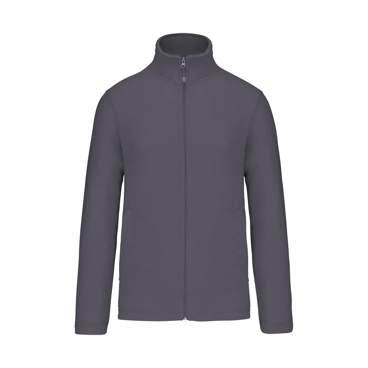 Fleecejacke mit durchgehendem Reißverschluss - KA9102 - hellgrau (-82)