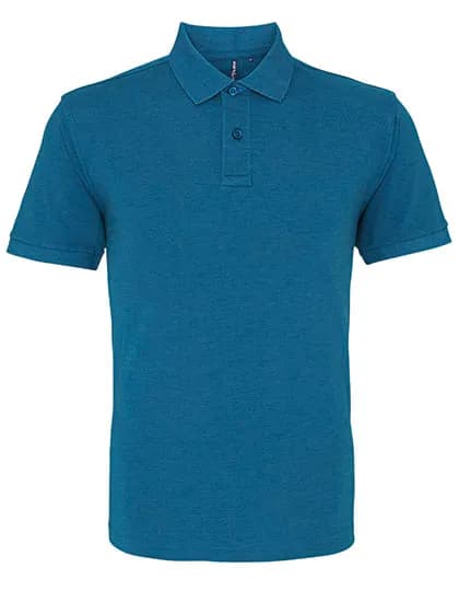 Men´s Classic Fit Polo - Teal Heather