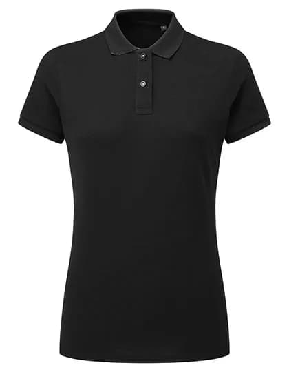 Women´s Classic Fit Contrast Polo - Black/White