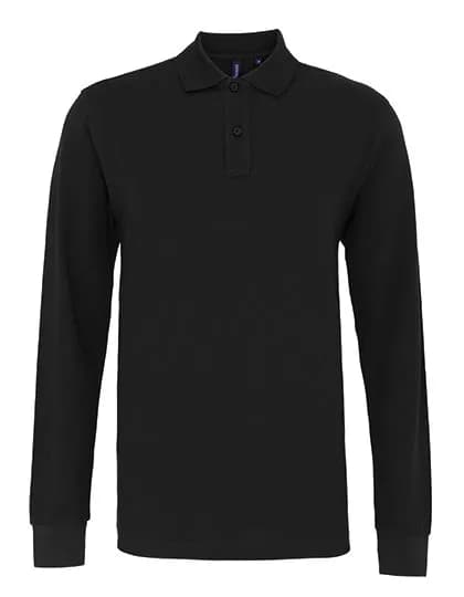 Men´s Classic Fit Long Sleeved Polo - Black