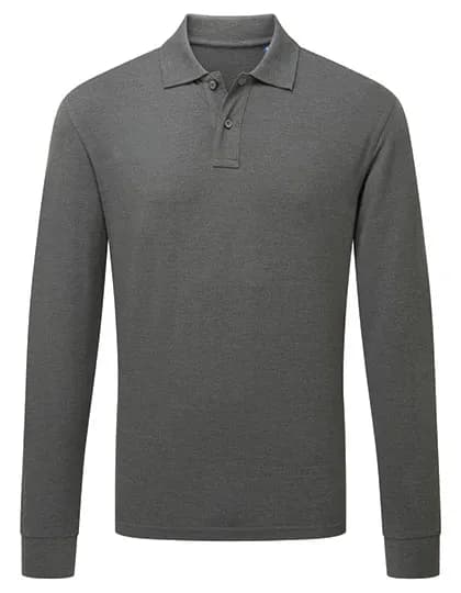 Men´s Classic Fit Long Sleeved Polo - Charcoal