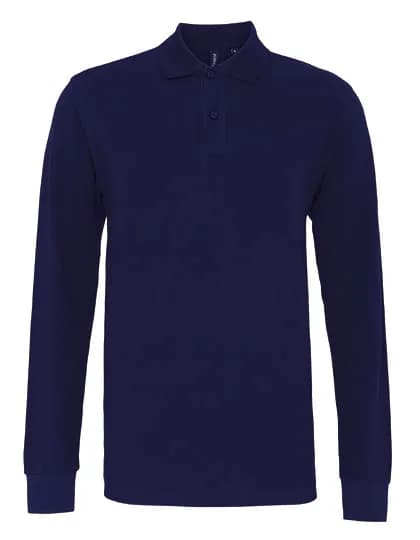 Men´s Classic Fit Long Sleeved Polo - Navy