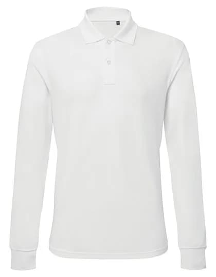 Men´s Classic Fit Long Sleeved Polo - White
