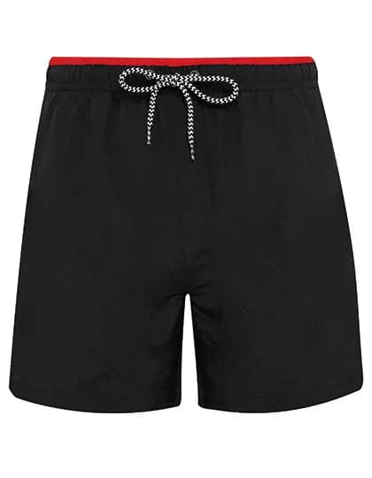 Men´s Swim Shorts - Black/Red