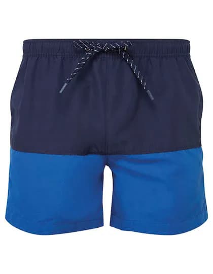 Men´s Block Colour Swim Shorts - Navy/Royal
