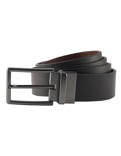 Men´s Two-Way Leather Belt - Black/Brown